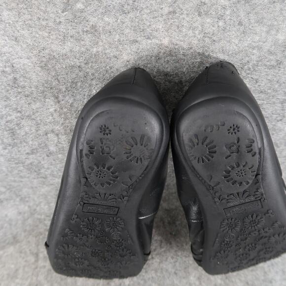 Faded Glory Shoes Kid 13 Ballet Flat Slip On Round Toe Girl Stretch Casual Black - Picture 11 of 12